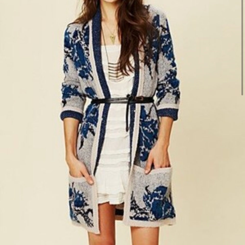 Free People Flower Power Cardigan